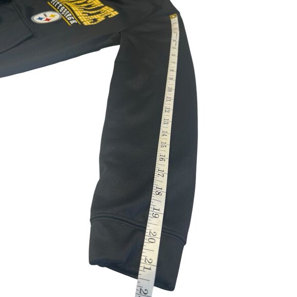 Steelers Youth Hoodie Black L 14/16 Game Day Layering Fleece Fall Fan Favorite - Picture 7 of 10